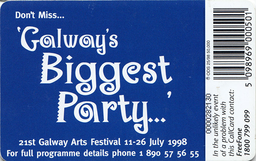 Galway Arts Festival The Irish Callcards Site