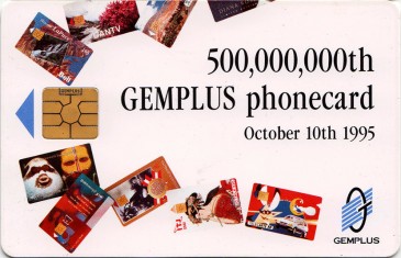 Gemplus 500 Million Promotional Card Gemplus 500 Million Promotional Card