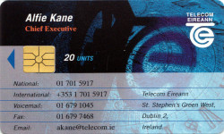 Alfie Kane - Telecom Eireann Business Card