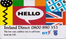 Ireland Direct BT Phonecard