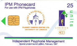 University of Limerick campus phonecard