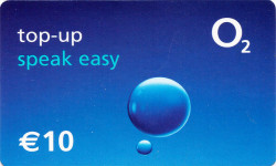 O2 Speak Easy top-up card