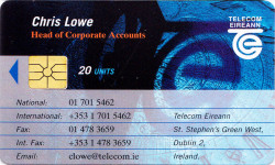 Chris Lowe - Telecom Eireann Business Card