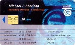 Michael J. Sheridan - Telecom Eireann Business Card