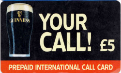 Guinness Prepaid Phonecard